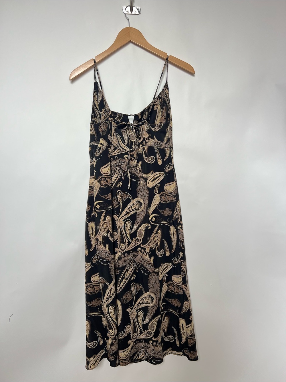 Vintage 90s Express World Brand Paisley Babydoll Slip Dress 9/10 - Picture 3 of 10